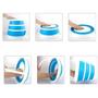 Imagem de balde drobavel retratil 5lt silicone multi uso com alça flexivel pratico