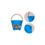 Imagem de Balde Emborrachado Azul Superflex com pegador capacidade 12 litros - Metasul