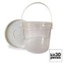 Balde Groupack 2.2L Transp C Tampa 30Pçs - Nastripack Imagem de Balde Groupack 2.2L Transp C Tampa 30Pçs
