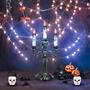 Imagem de Balde Halloween Caveira Com Alça Travessuras Ou Gostosuras 6 Unidades
