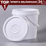 Imagem de Balde Industrial com Tampa 3,2 Litros Alça Plástica Jaguar