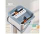 Imagem de Balde limpador multiuso maxi mop flat 5l wash&dry lava e seca + 2 microfibras extra
