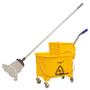 Imagem de Balde Mop Espremedor Carro 20 Litros Com Cabo Extensor E Refil Esfregão