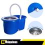 Imagem de Balde Mop Pro 360 Inox Giratório Para Limpeza Geral 12L C/ 3 Refil FST013 - Fasterr