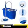 Imagem de Balde Mop Pro 360 Inox Giratório Para Limpeza Geral 12L C/ 3 Refil FST013 - Fasterr