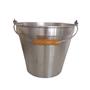 Imagem de Balde Multiuso Aluminio Reforcado 13 Lts Alca Madeira