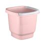 Imagem de Balde Multiuso Para Limpeza Lavanderia 8,5 Litros Rosa Com Alça Transparente UZ412-ROS