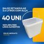 Imagem de Balde Nordeste 3L Retangular Com Tampa - 40 Pçs