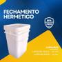 Imagem de Balde P Graxa Líquida 20L Retangular Kit 4 Pçs