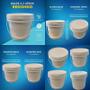 Imagem de Balde Para Agua Com Tampa 2.2 Litros Branco 10 Pçs