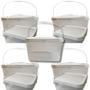 Imagem de Balde Para Doce 600 Ml Transparente 2.4L 05 Pçs