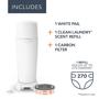 Imagem de Balde para Fraldas Playtex Diaper Genie Completo com 1 Recarga Branca