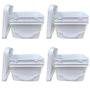 Imagem de Balde para limpeza de exterior 10L Retangular com tampa 4 Pcs