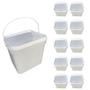 Imagem de Balde Para Queijo Transparente 2.4L 10 Pçs