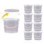 Imagem de Balde Para Remedio 2.2 Litros Transparente - Kit 8 Pçs