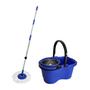 Imagem de Balde Perfect Mop Pro 360º Inox com 3 Refis e Cabo de 1,60m