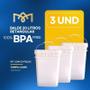 Imagem de Balde Plast 20L Alça Plast Ts 3 Pcs