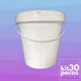 Imagem de Balde Plástico 3.6L para creme hidratante 30 Pçs
