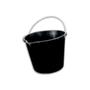 Imagem de Balde Plástico Com Bico E Alça De Ferro 7,2L Preto Multiuso