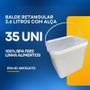 Imagem de Balde Retang 3.6Lts P Biscoito -35 Pçs