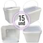 Imagem de Balde Retangular 3.6L Retangular Alimenticio - 15 Pcs