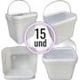 Imagem de Balde Retangular 3.6L Supermercados E Tampa Lacre - 15 Pcs