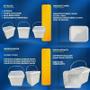 Imagem de Balde Retangular 3.6Lts Com Tampa Para Agua Retangular -
