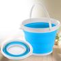 Imagem de Balde Retrátil 10L Dobrável Silicone Com Alça Reforçada