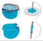 Imagem de Balde spin mop 360 com esfregao 6 litros 123 clean