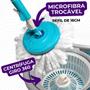 Imagem de Balde Spin Mop 360 Giratório Com Esfregão 6 Litros 123útil