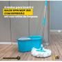 Imagem de Balde Spin Mop 360 Giratório Com Esfregão 8 Litros 123Útil
