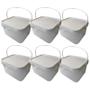 Imagem de Baldes Para Frutas Transparente 2.4L-Kit 6 Pçs