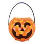Imagem de Baldinho de Halloween com Alça - Abóbora com Som e Luz  - Laranja - 1 unidade - Rizzo