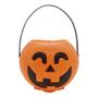 Imagem de Baldinho de Halloween com Alça - Abóbora com Som e Luz  - Laranja - 1 unidade - Rizzo