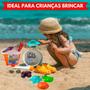 Imagem de Baldinho de Praia Kit Praia Castelinho Areia Infantil Completo Brinquedo