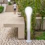 Imagem de Balizador Gota Grande Branco com Lampada Led para Areas Externas e Jardim - Usare 1861  Usare Luminarias 