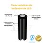 Imagem de Balizador Preto Led 0,45w Nano 2700k Branco Quente Ip67 Bvt