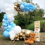 Imagem de Balloon Garland CACOLULU azul claro 120 unidades 45+30+25+13 cm