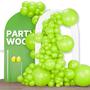 Imagem de Balloon PartyWoo Lime Green, pacote de 120 unidades de tamanhos diferentes