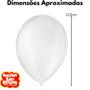 Imagem de Balões 09 Liso Com 50un Bexigas Branco Polar 108106150 - São Roque