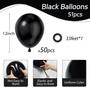 Imagem de Balões de festa Awenztech Black Latex 30 cm 50 unidades com fita