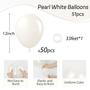 Imagem de Balões de festa awenztech Pearl White Latex 30 cm 50 unidades