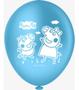 Imagem de Balões P/ Festa (Tema: Peppa Pig - Tam.: 9") - Contém 50 Unidades
