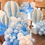 Imagem de Balões PartyWoo Pastel Blue 5 polegadas 50 peças para decoração