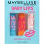 Imagem de Bálsamo labial Maybelline New York Baby Lips, pacote com 3 unidades