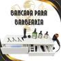 Imagem de Bancada Console Barbearia Mdf Com Porta Maquinas