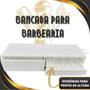 Imagem de Bancada Console Barbearia Mdf Com Porta Maquinas