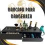 Imagem de Bancada Console Com Porta Maquinas Console Barbeiros Mdf