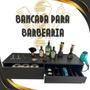 Imagem de Bancada Console para Barbearia Preto Em MDF