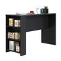 Imagem de Bancada Mesa Gourmet Preto TX 1,50cm x 97cm com 3 Prateleiras Suprema Luciane Moveis
